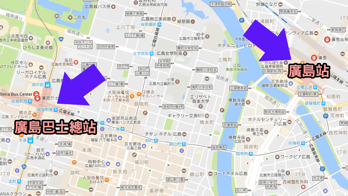 廣島巴士map