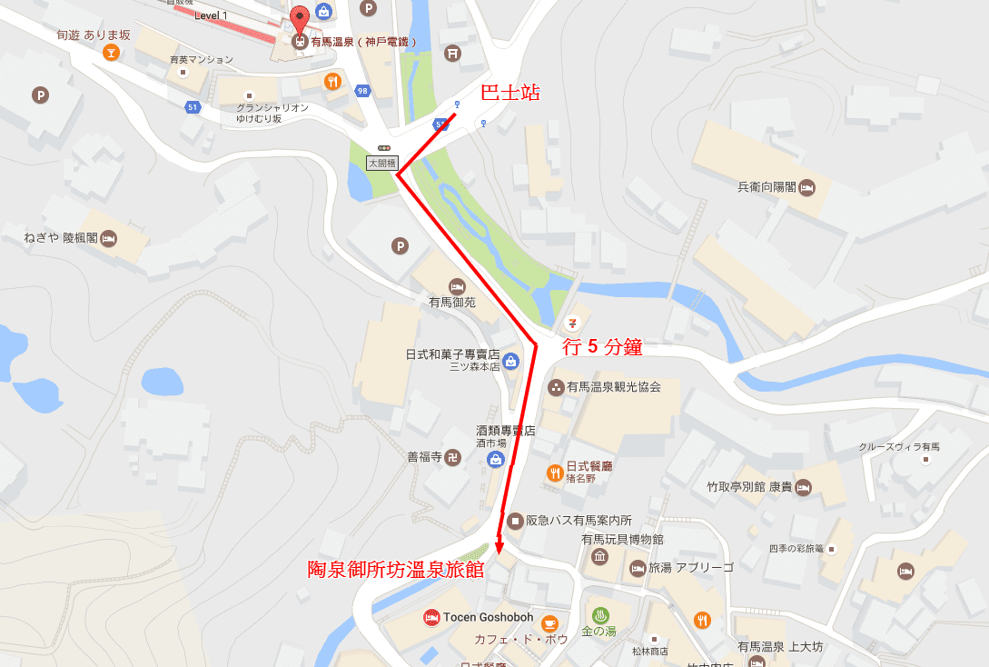 陶泉御所坊溫泉旅館 map