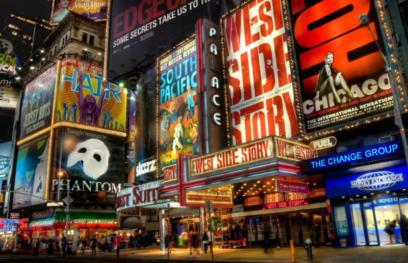 紐約時代廣場看百老匯音樂劇