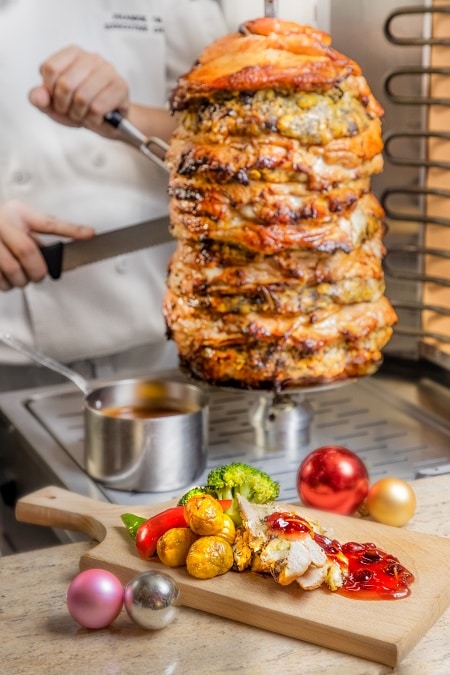 01_Promenade_Grilled Turkey Shawarma with Herb, Chestnut and Raisin Bread Dressing