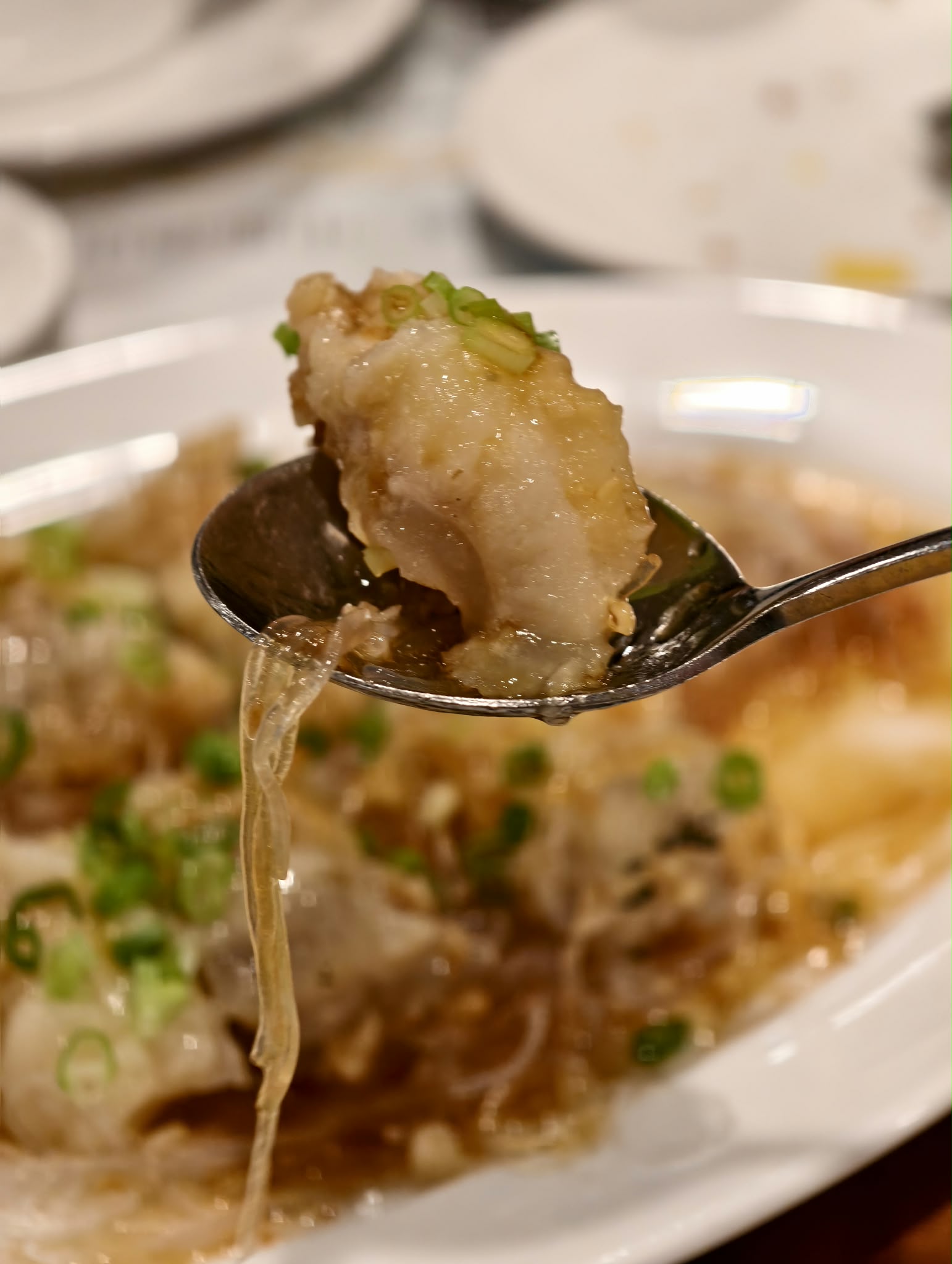 蒜蓉粉絲蒸斑頭腩